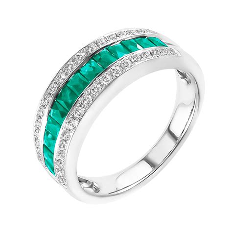 chanel set emerald diamond eternity band|white gold eternity wedding band.